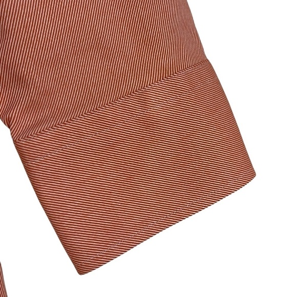 HUGO BOSS NWT Men’s Sharp Fit Easy Iron Button-Down Shirt Dark Orange SZ XL(17) - Picture 6 of 15